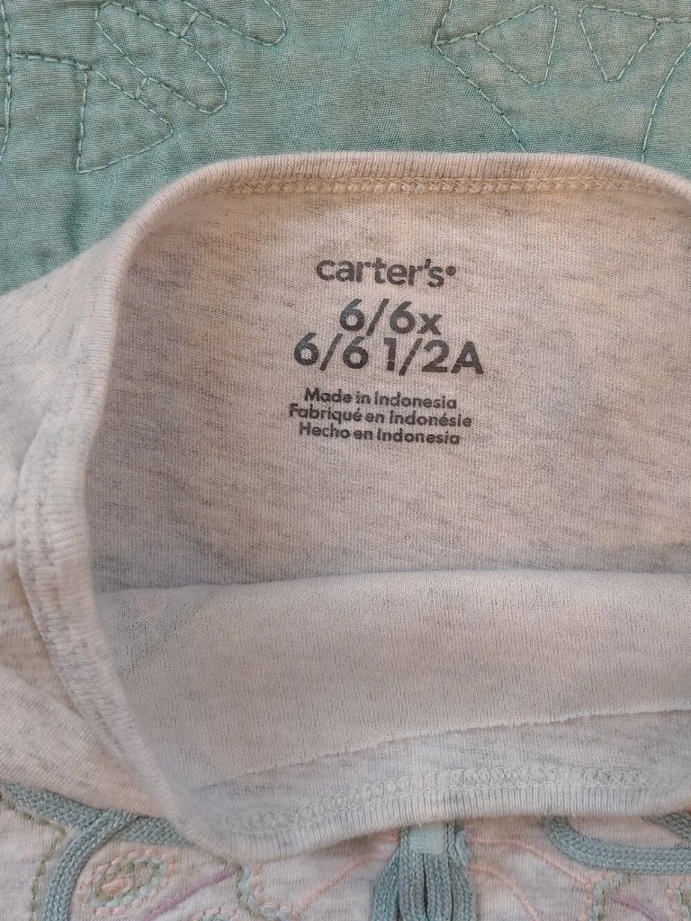 Carter Long Sleeve Sweater, Shirts, & Pants Bundle Size 6